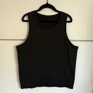 Lulu Lemon Classic Black Sleeveless Mesh Tank Top